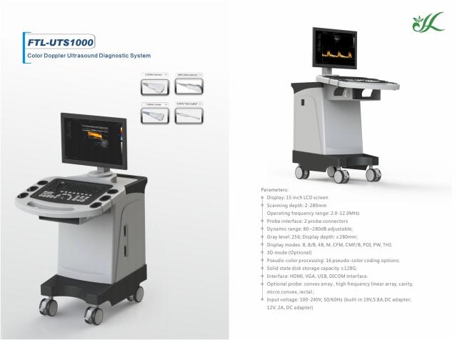 FTL-UTS1000 Ultrasound Machine with Color Doppler Trolley,Fatali Medical equipment