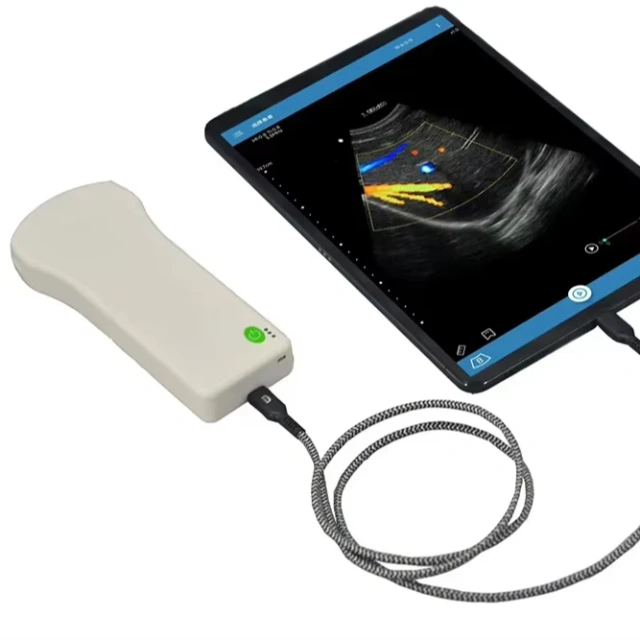 Mini Pocket-Sized Electric Wired Veterinaty Convex Probe Ultrasonic,Fatali Medical equipment