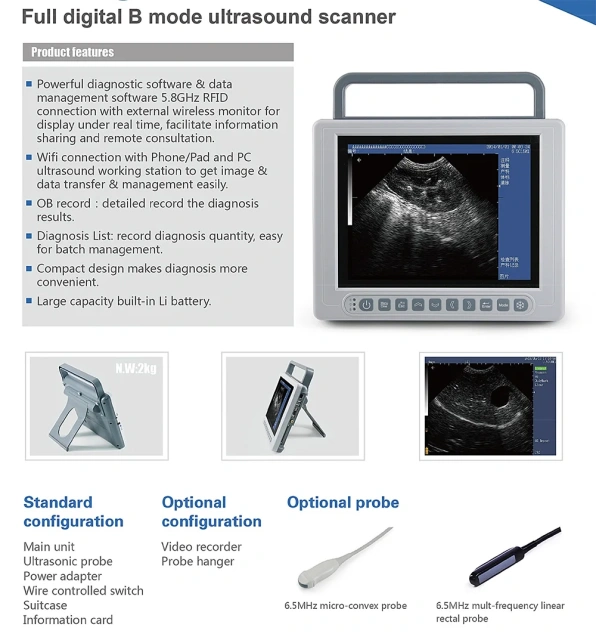 Portable Venerinary Ultrasound Machine for Horse Diagnostic Scan,Fatali Medical equipment
