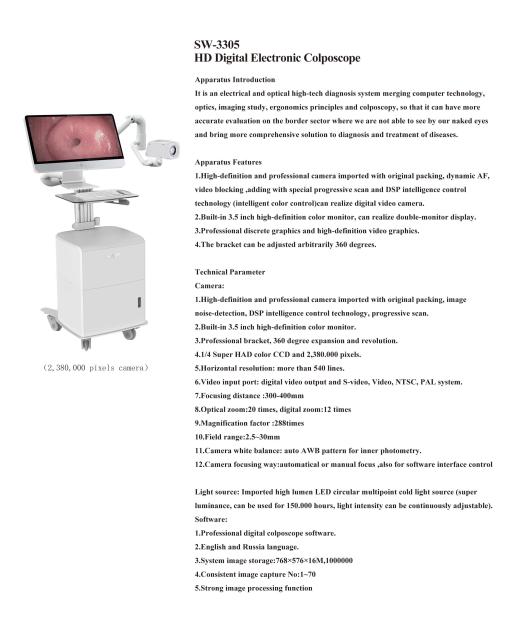 Digital Portable Gynecology Colposcope,Fatali Medical equipment