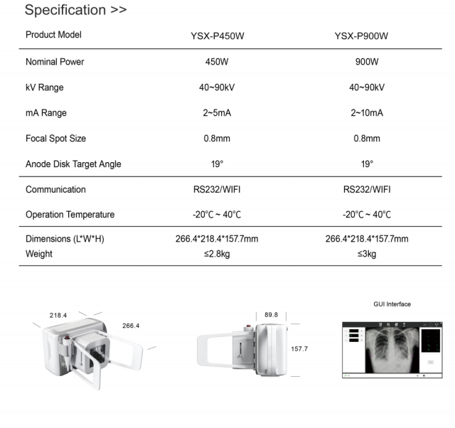 Medical Digital X-Ray Machine Human Animal Handheld Dental X-Ray for Intraoral Scanner,Fatali Medical equipment