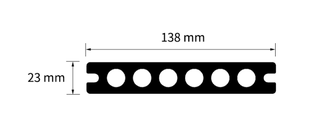 防水防污二代塑木共挤地板