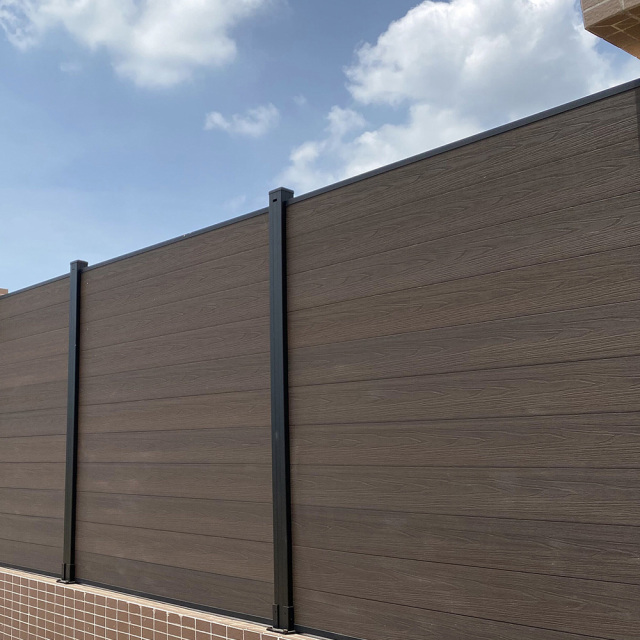 防护隐私铝合金塑木围栏