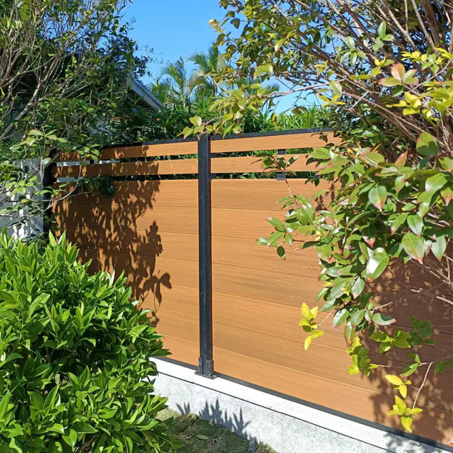 防护隐私铝合金塑木围栏