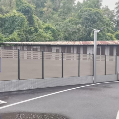 半间隔铝合金塑木围栏