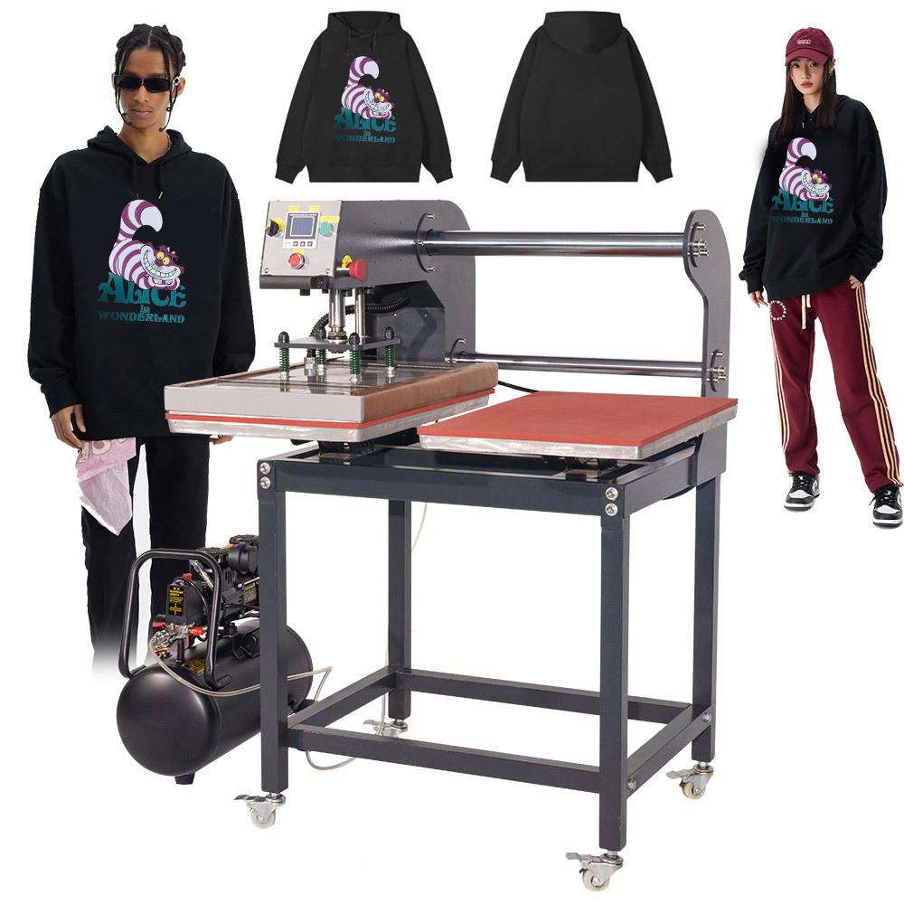 Dual station heat press machine