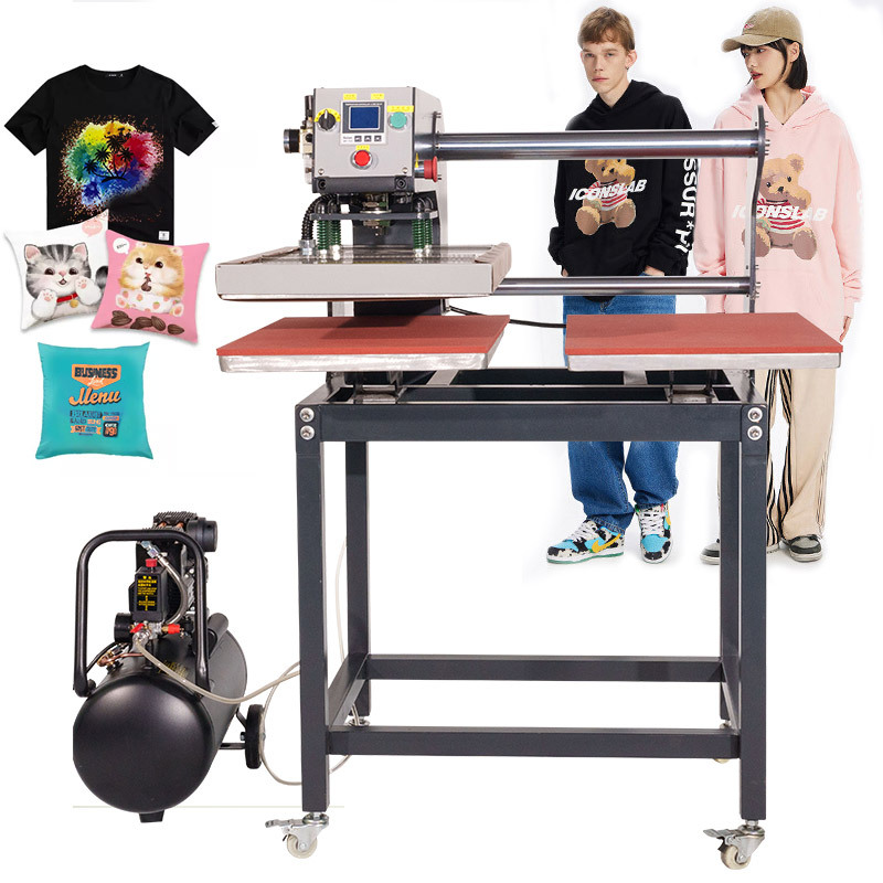 Dual station heat press machine