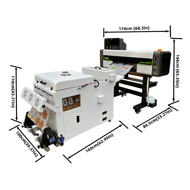 OKAI-602 Pro Max 24" 2 Head DTF Printer