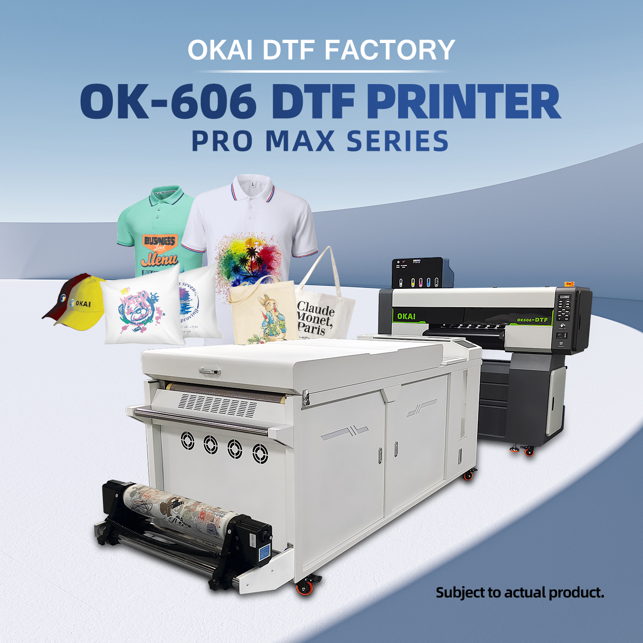 OKAI 606 Industrial DTF Printer – i3200*6 High Speed Setup