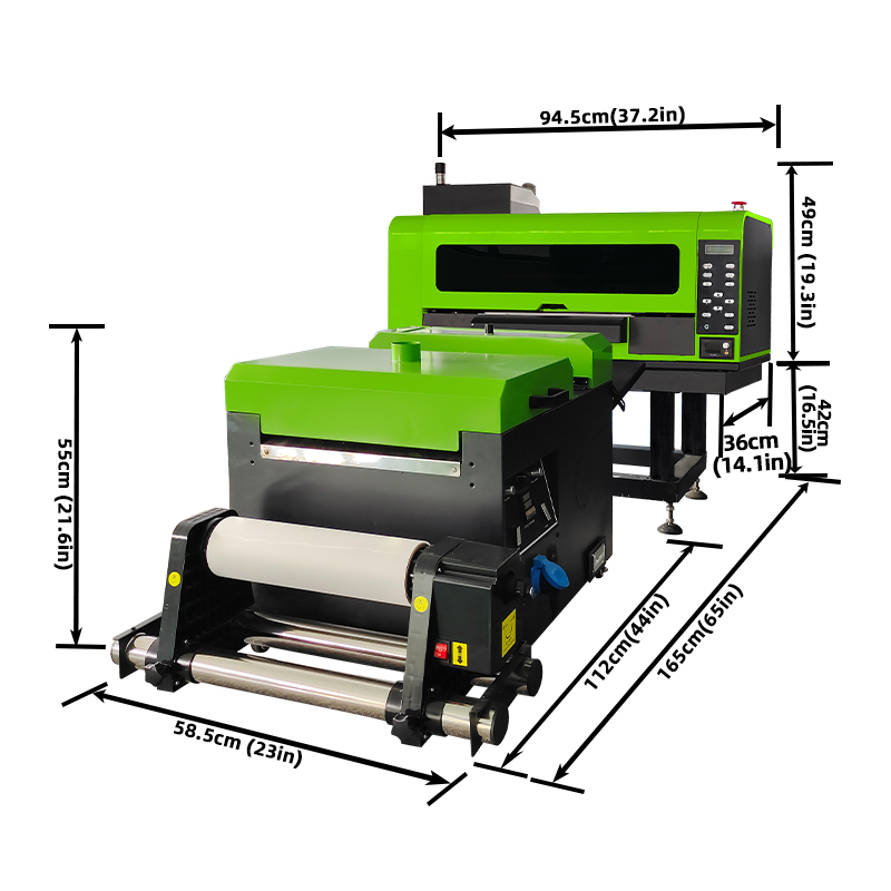 OK-400D-13inch with dual xp600 printhead