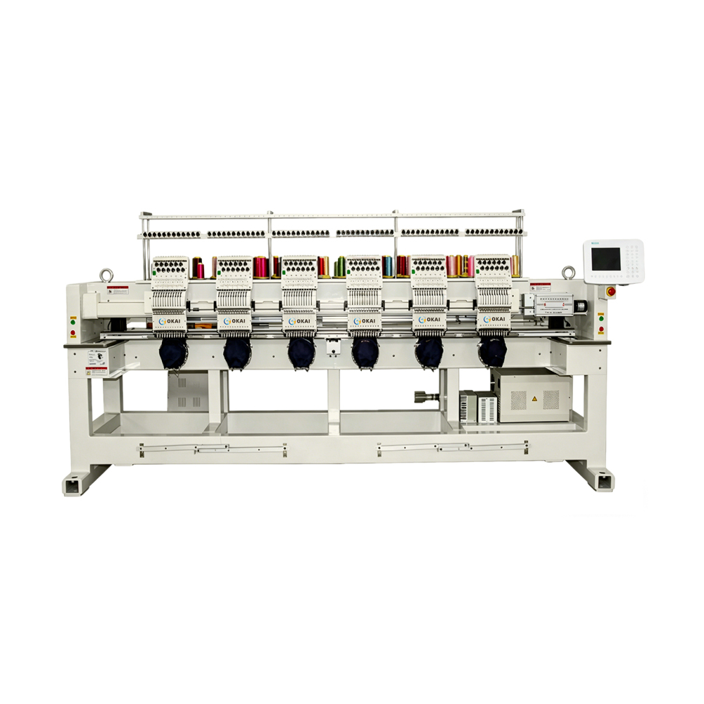OKAI OK-C1206  6 Head Commercial Embroidery Machine 15.7" × 17.7" (400 × 450 mm)
