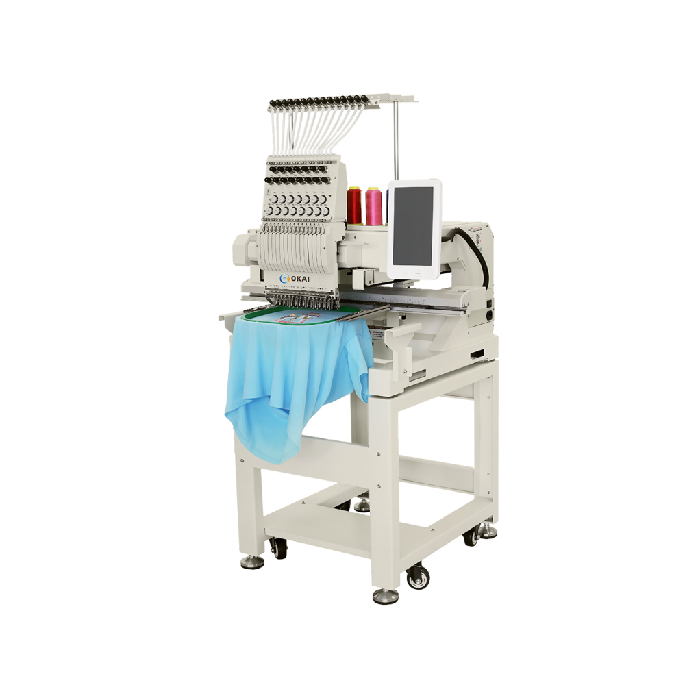 OKAI OK-XC1201  Commercial Single Head Embroidery Machine 23.6" × 15.7" (600 × 400 mm)