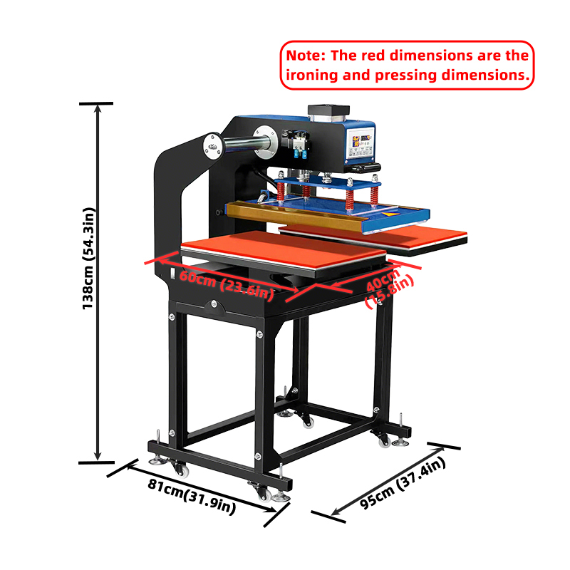 Dual station heat press machine