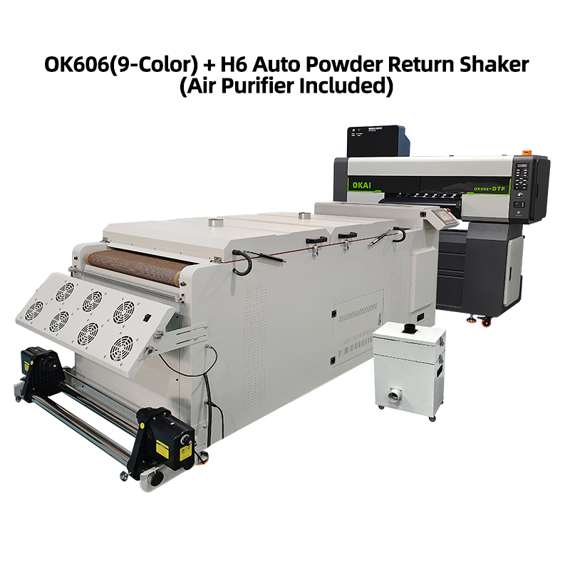 OKAI-606 Pro Max 24" 6-Head DTF Printer (9-Color)