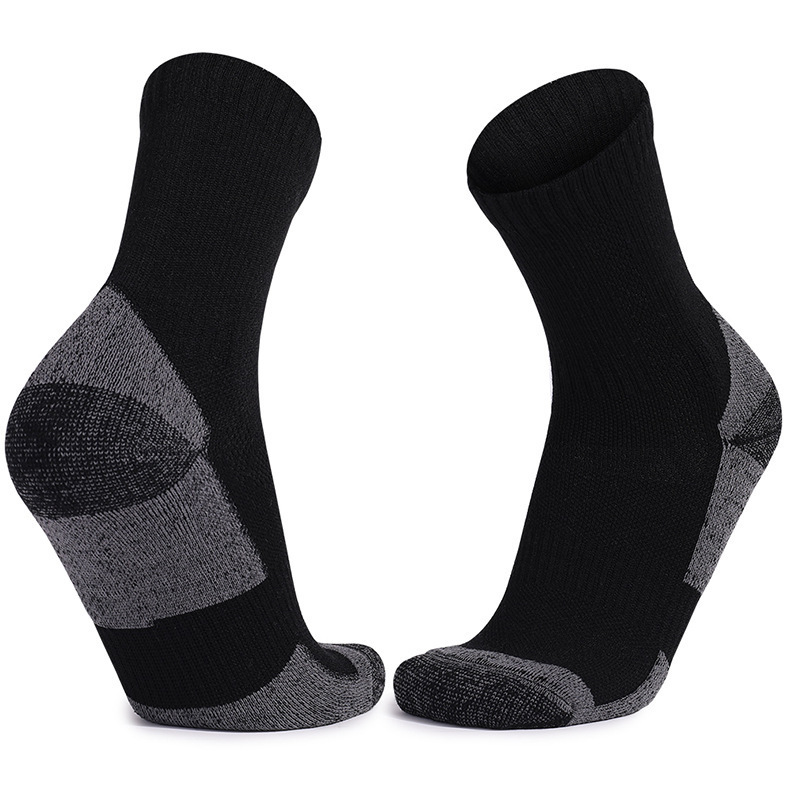 Merino wool socks, autumn and winter snow socks, men's mid-calf ski socks, sports towel socks, cashmere socks