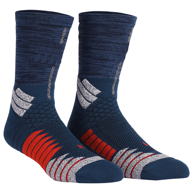 Antibacterial Basketball Socks Four Seasons Elite Practical Sports Socks Thickened Towel Socks Breathable Sweat-Absorbent Mid-Tube Socks