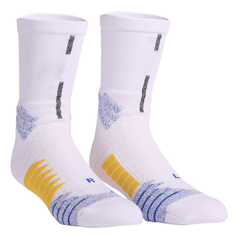 Antibacterial Basketball Socks Four Seasons Elite Practical Sports Socks Thickened Towel Socks Breathable Sweat-Absorbent Mid-Tube Socks