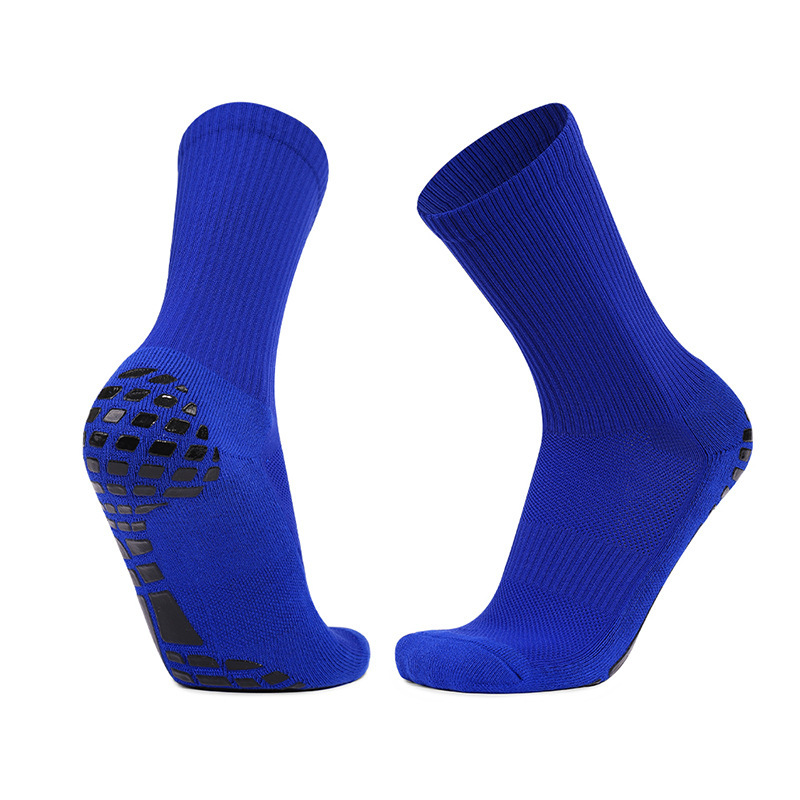Men's and women's football socks custom-made rubber socks non-slip mid-calf socks towel bottom sweat-absorbent breathable running sports socks