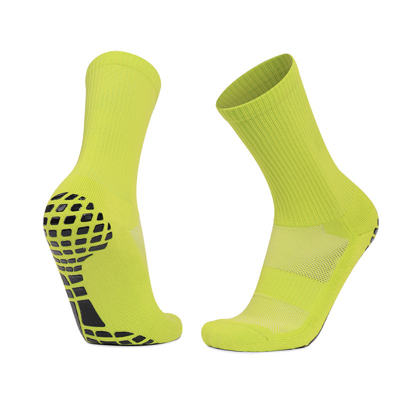 Men's and women's football socks custom-made rubber socks non-slip mid-calf socks towel bottom sweat-absorbent breathable running sports socks