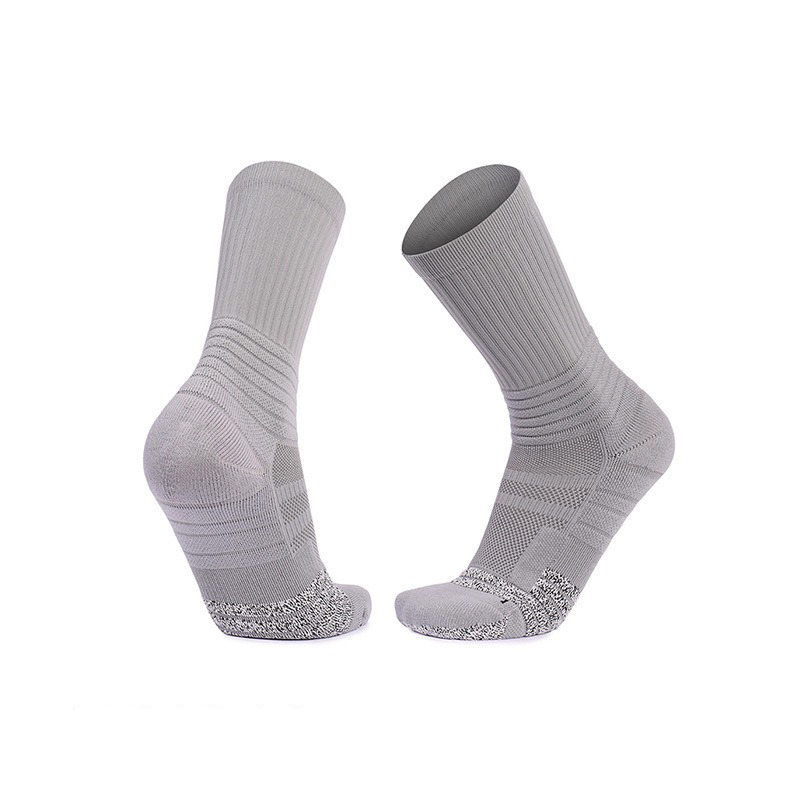 Elite basketball socks men's towel bottom antibacterial training socks adult mid-length anti-slip anti-pilling sports socks