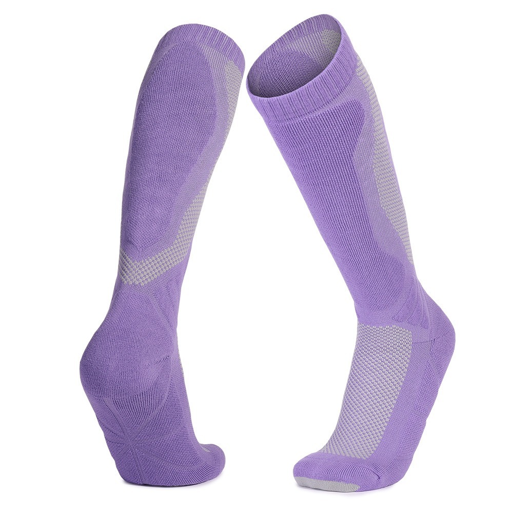 High-top ski socks, quick-drying socks, terry sports socks, hiking socks, towel-soled snow socks