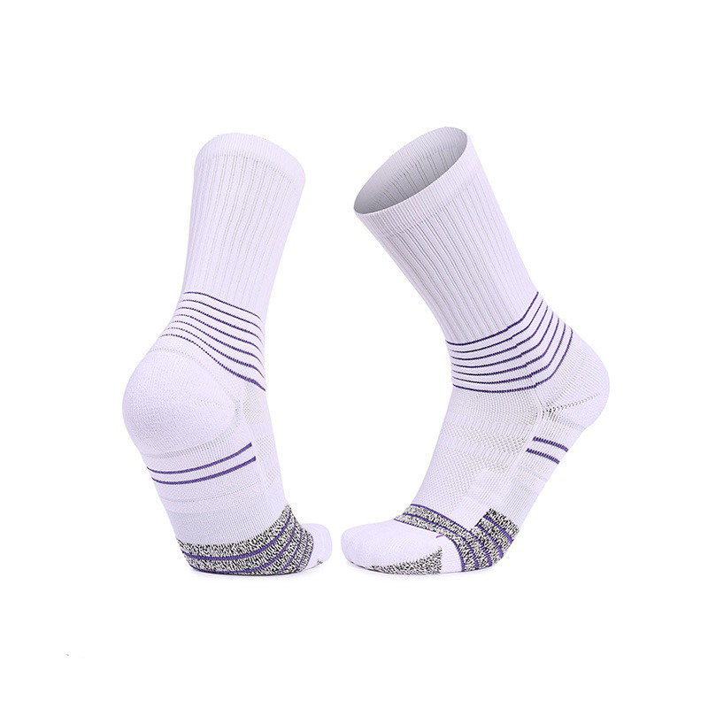 Elite basketball socks men's towel bottom antibacterial training socks adult mid-length anti-slip anti-pilling sports socks