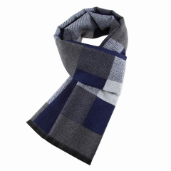 Blue and grey check