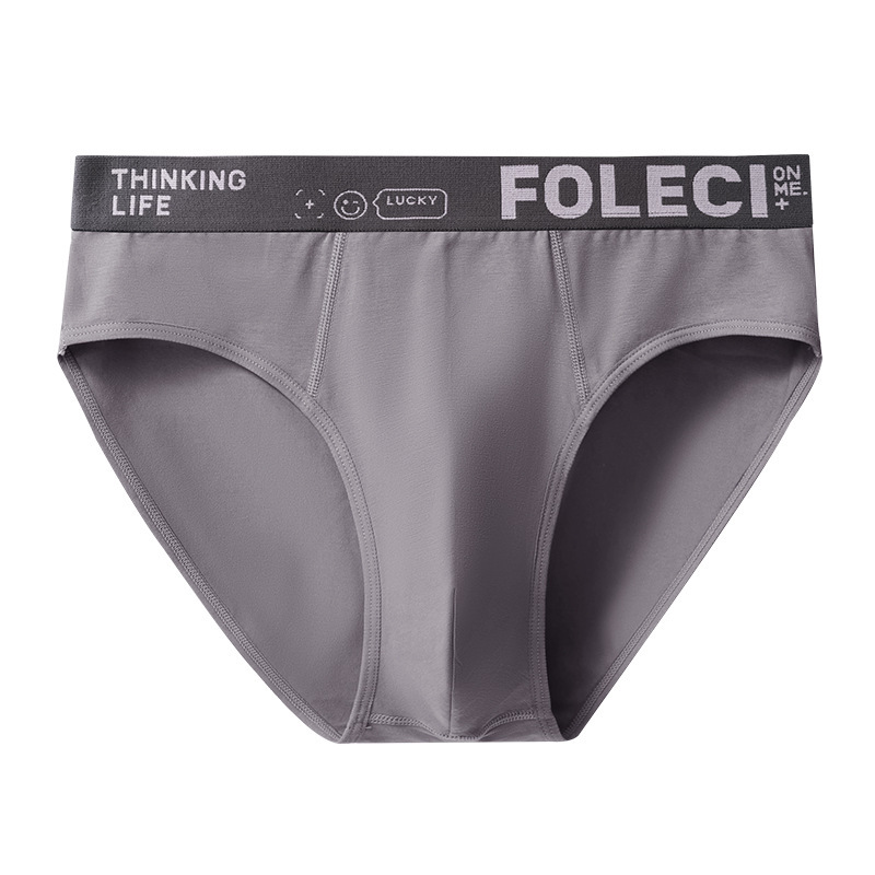 Men's underwear pure cotton boys triangle underpants large size loose antibacterial crotch no trace shorts head