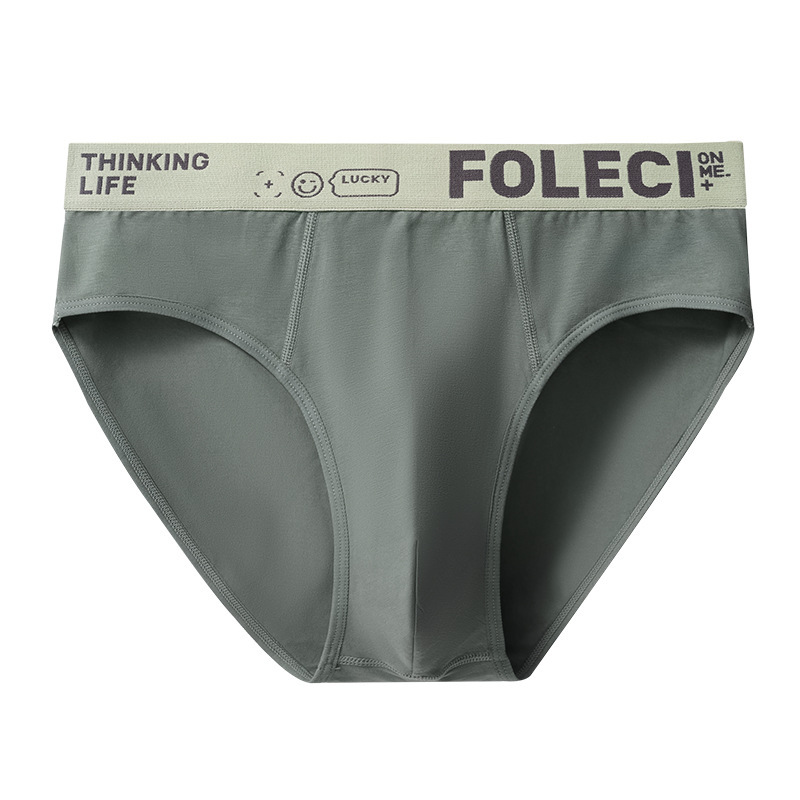 Men's underwear pure cotton boys triangle underpants large size loose antibacterial crotch no trace shorts head