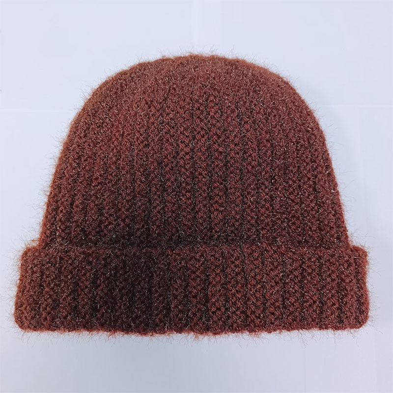 Autumn and winter knitted warm outdoor ear protection casual hat solid color windproof and winterproof woolen hat