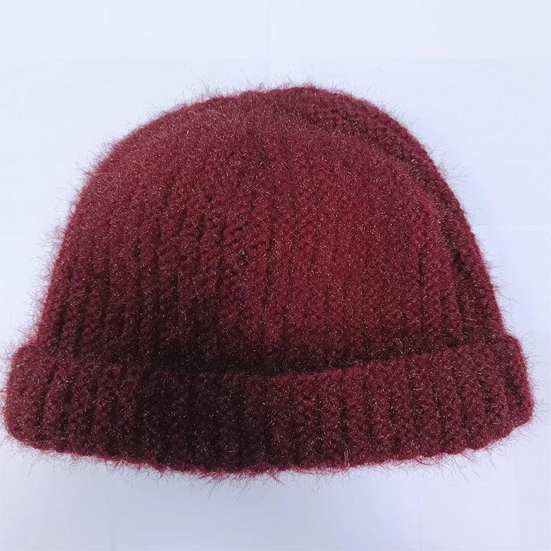 Autumn and winter knitted warm outdoor ear protection casual hat solid color windproof and winterproof woolen hat