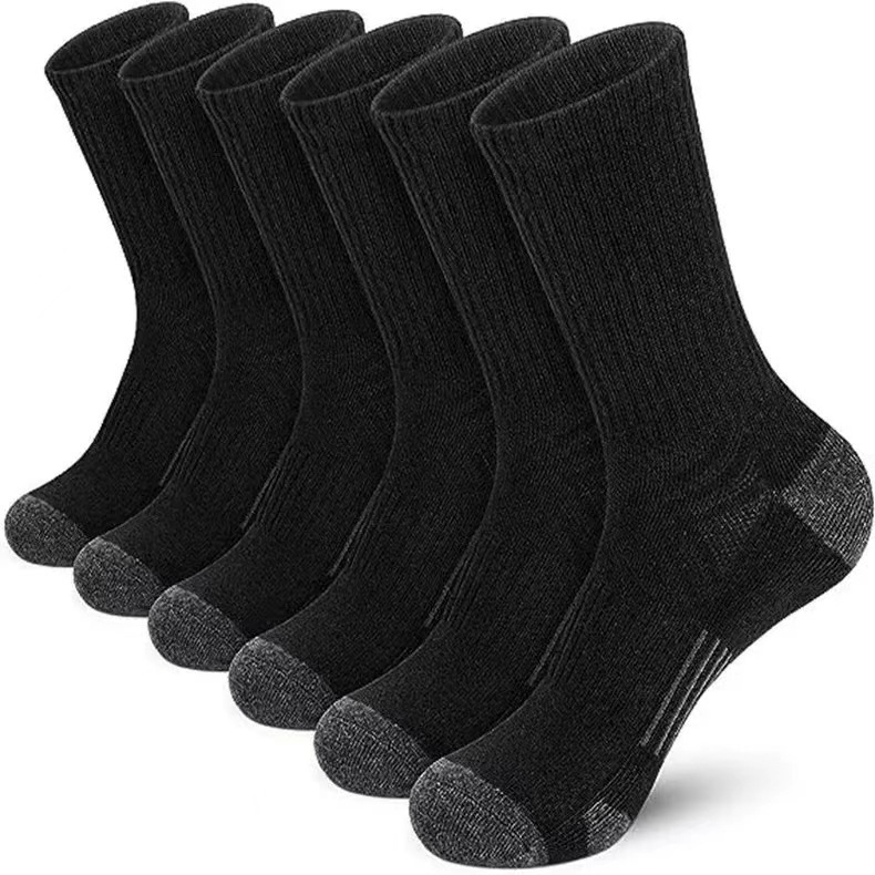 Big and thin basketball mid-tube Socks Spring and Summer Men's White Long tube Professional sports socks (3 pairs)