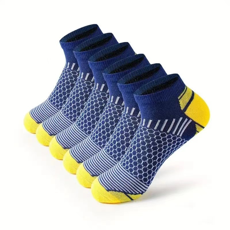 Spring Summer Thin Sports Running Basketball Socks Men's Breathable and sweat Absorbing Socks Socks (3 pairs)