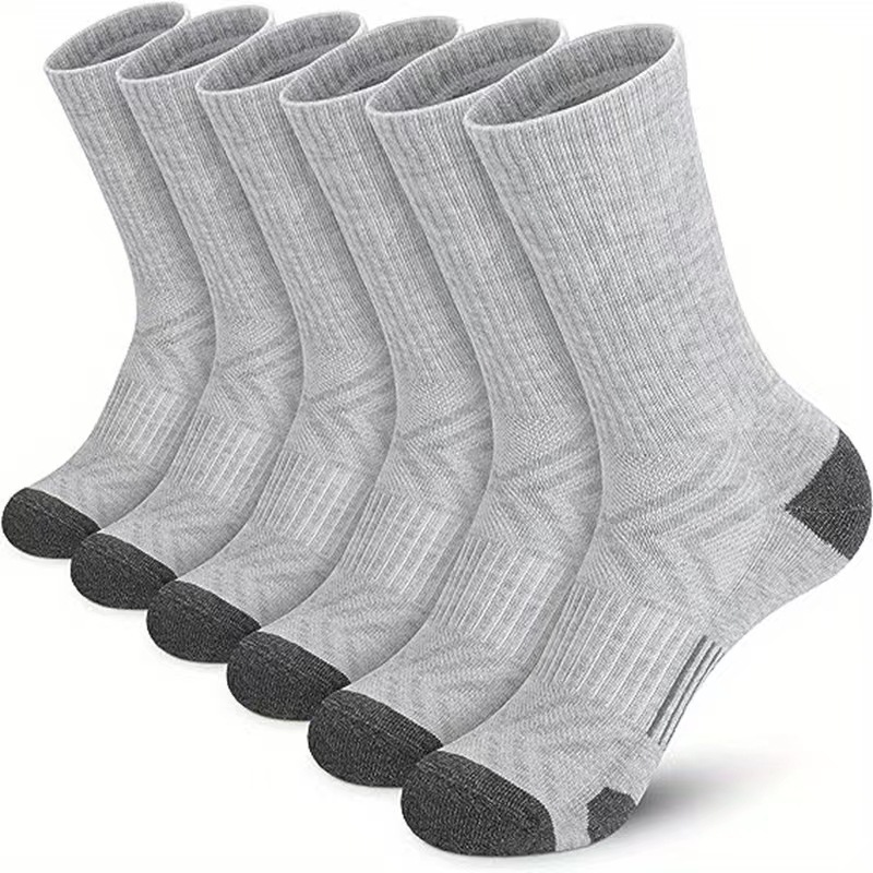 Big and thin basketball mid-tube Socks Spring and Summer Men's White Long tube Professional sports socks (3 pairs)