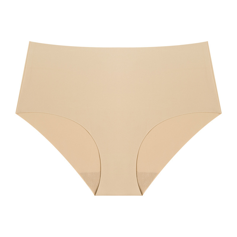 Comfortable yoga exercise Plus size high waist women's briefs Breathable ice silk seamless underwear