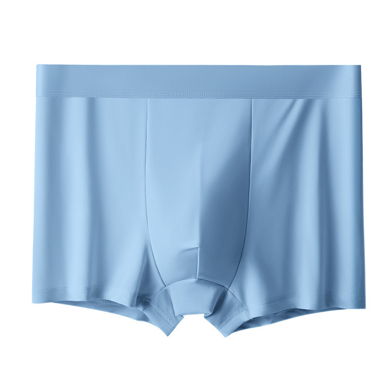 Men's plus-size ultra-thin Ice Silk Boxer Briefs Summer Quick Drying Comfortable Breathable Boxer Shorts (Pack of 6)