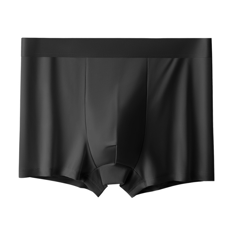 Men's plus-size ultra-thin Ice Silk Boxer Briefs Summer Quick Drying Comfortable Breathable Boxer Shorts (Pack of 6)