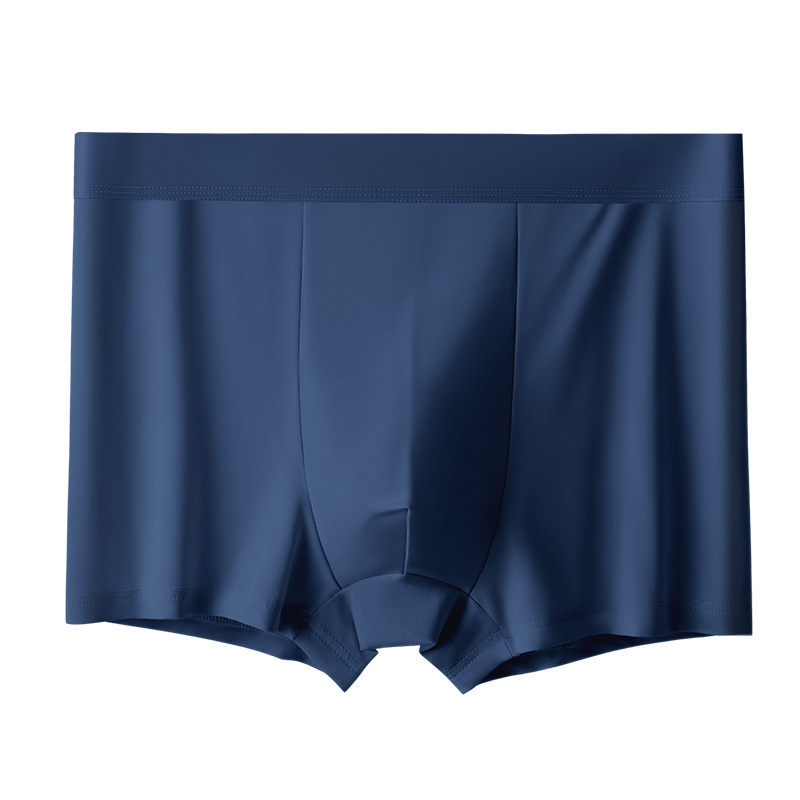 Men's plus-size ultra-thin Ice Silk Boxer Briefs Summer Quick Drying Comfortable Breathable Boxer Shorts (Pack of 6)