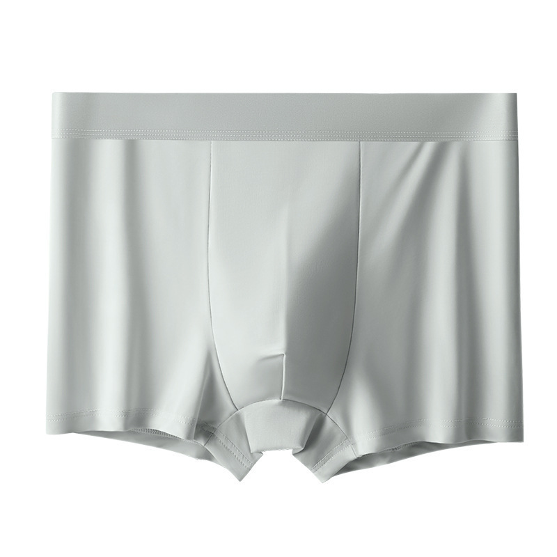 Men's plus-size ultra-thin Ice Silk Boxer Briefs Summer Quick Drying Comfortable Breathable Boxer Shorts (Pack of 6)