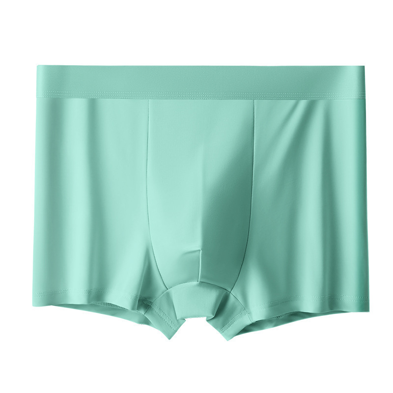 Men's plus-size ultra-thin Ice Silk Boxer Briefs Summer Quick Drying Comfortable Breathable Boxer Shorts (Pack of 6)
