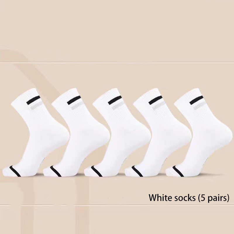 Thin Plus size Socks Men's cotton Thin Sports Deodorant and Sweat Absorption Stockings (5 pairs)