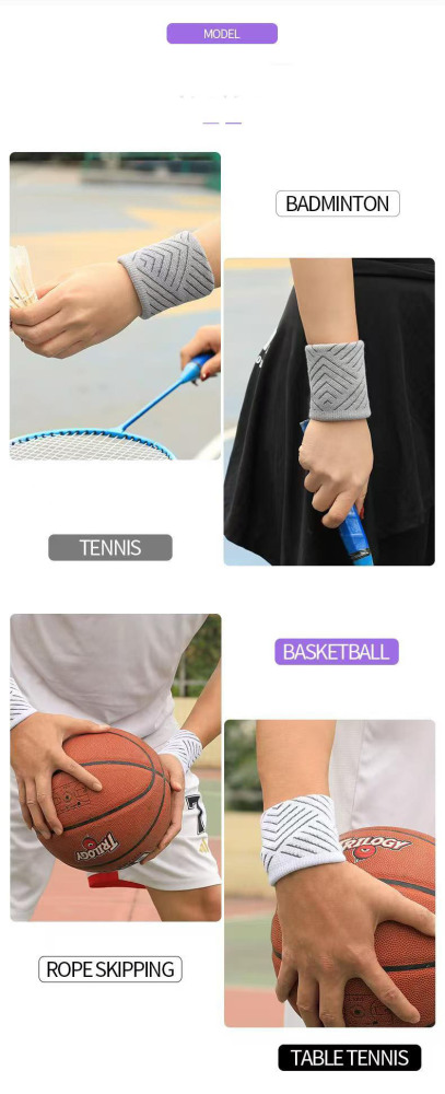 Sports wrist guard Wrist sprain fitness Men's and women's tennis Basketball wrist cover (3 pairs)