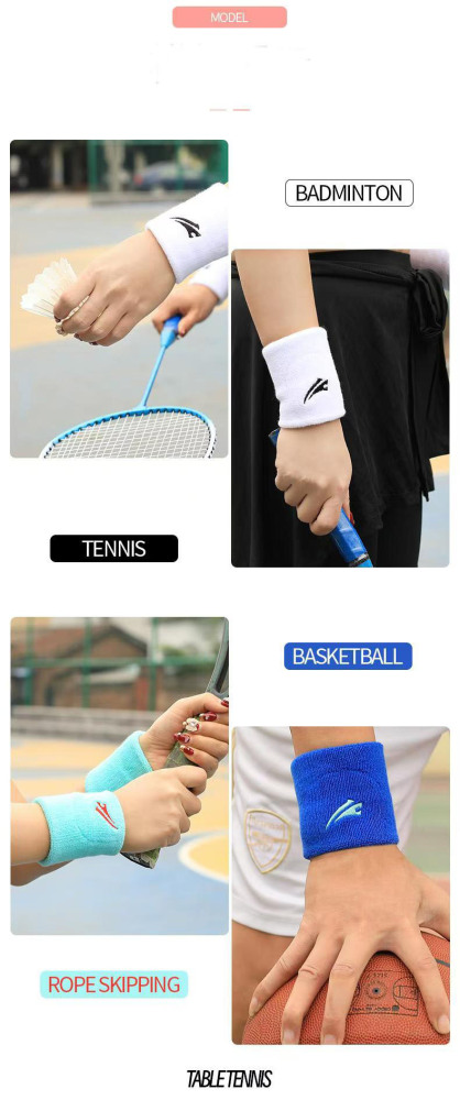 Wrist towel Sports sprain Wrist Strap Football Basketball Sweat absorbent Fitness Protective gear (4 pairs)