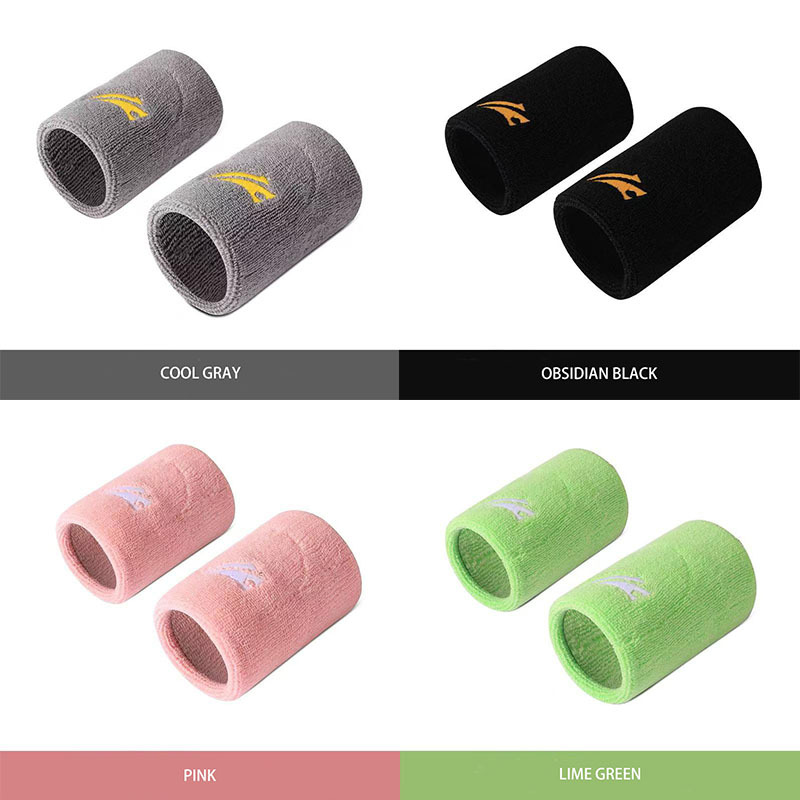 Wrist towel Sports sprain Wrist Strap Football Basketball Sweat absorbent Fitness Protective gear (4 pairs)