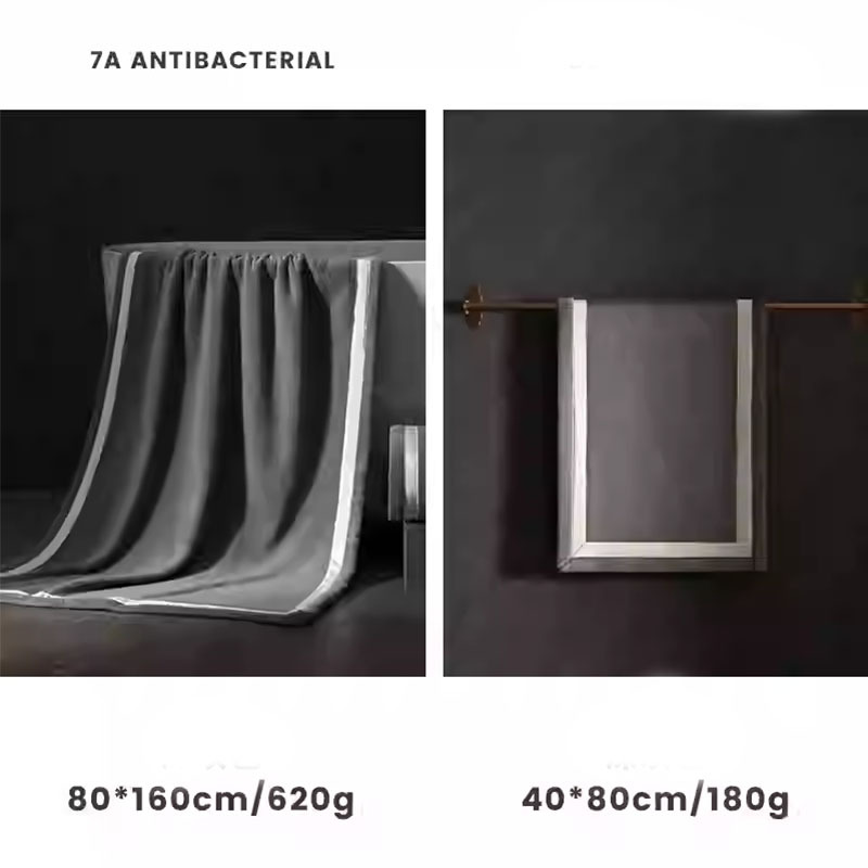 7A antibacterial bath towel thicker than pure cotton absorbent quick drying advanced bath towel + towel