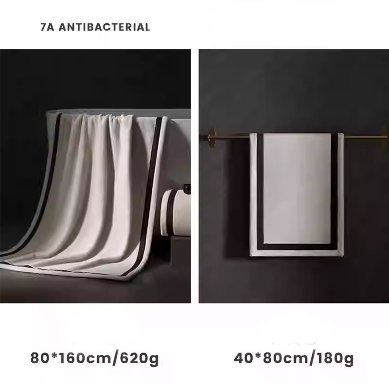 7A antibacterial bath towel thicker than pure cotton absorbent quick drying advanced bath towel + towel
