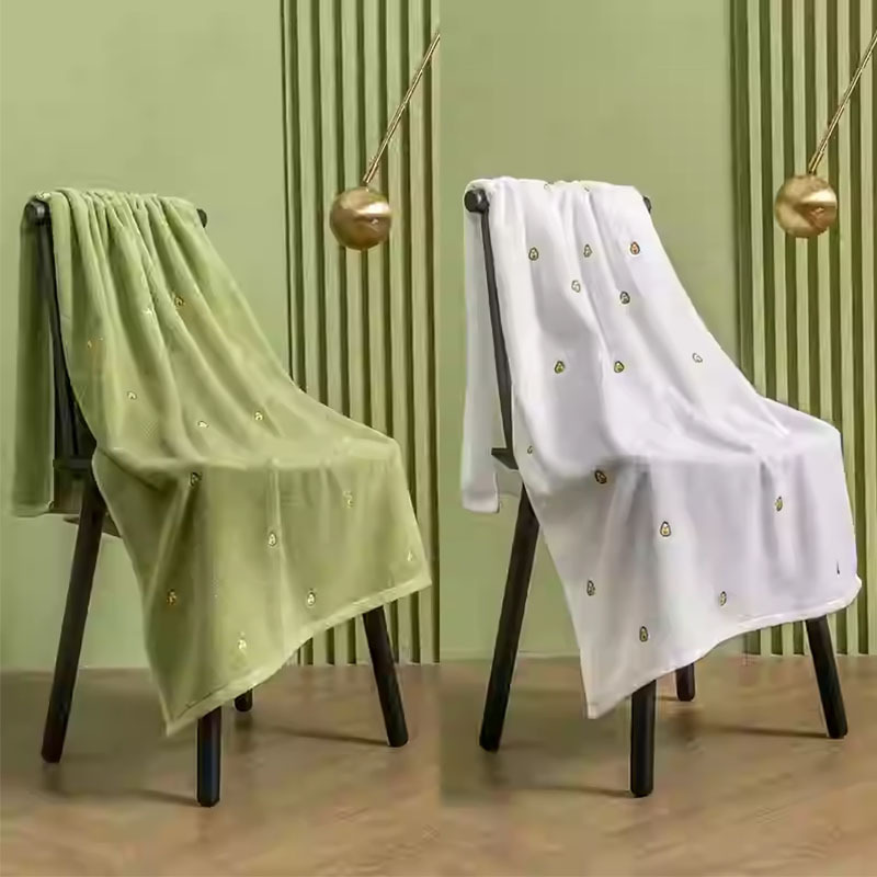 Bath towel Adult pure cotton absorbent Bath towel for Men and Women Couples Bath towel (2 pieces)