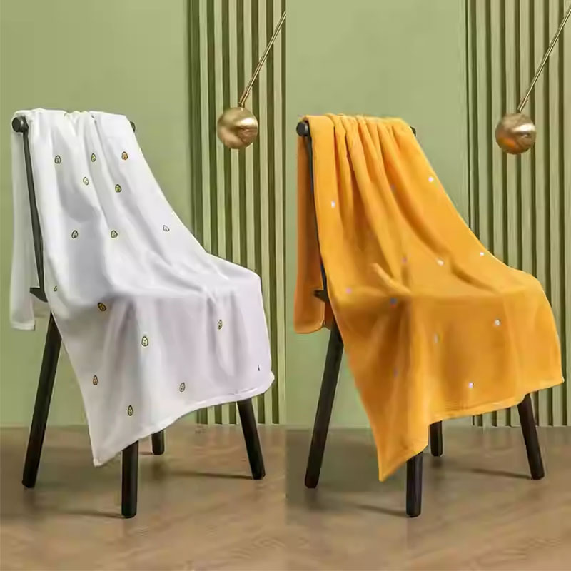 Bath towel Adult pure cotton absorbent Bath towel for Men and Women Couples Bath towel (2 pieces)