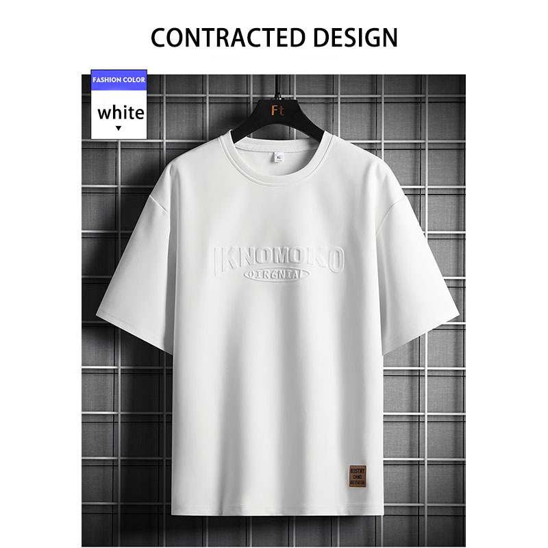 Big size short sleeve men's new summer loose plus size half sleeve T-shirt men's clothing