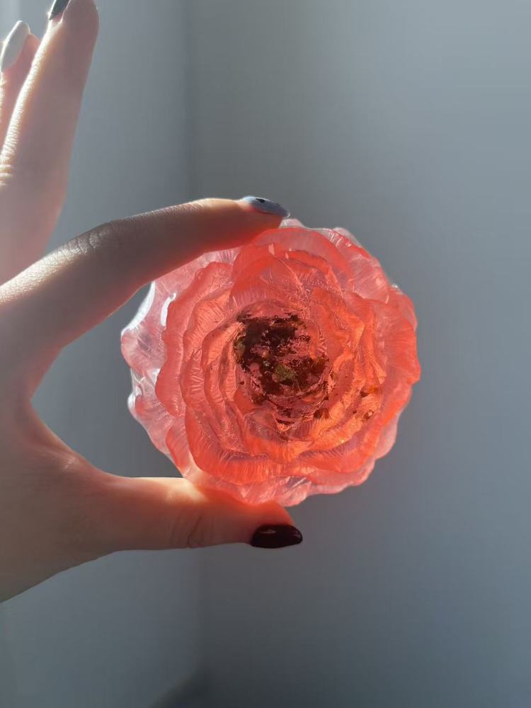 Pure Natural Peony Seed Oil Herbal Creative Scented Carved Handmade Soap